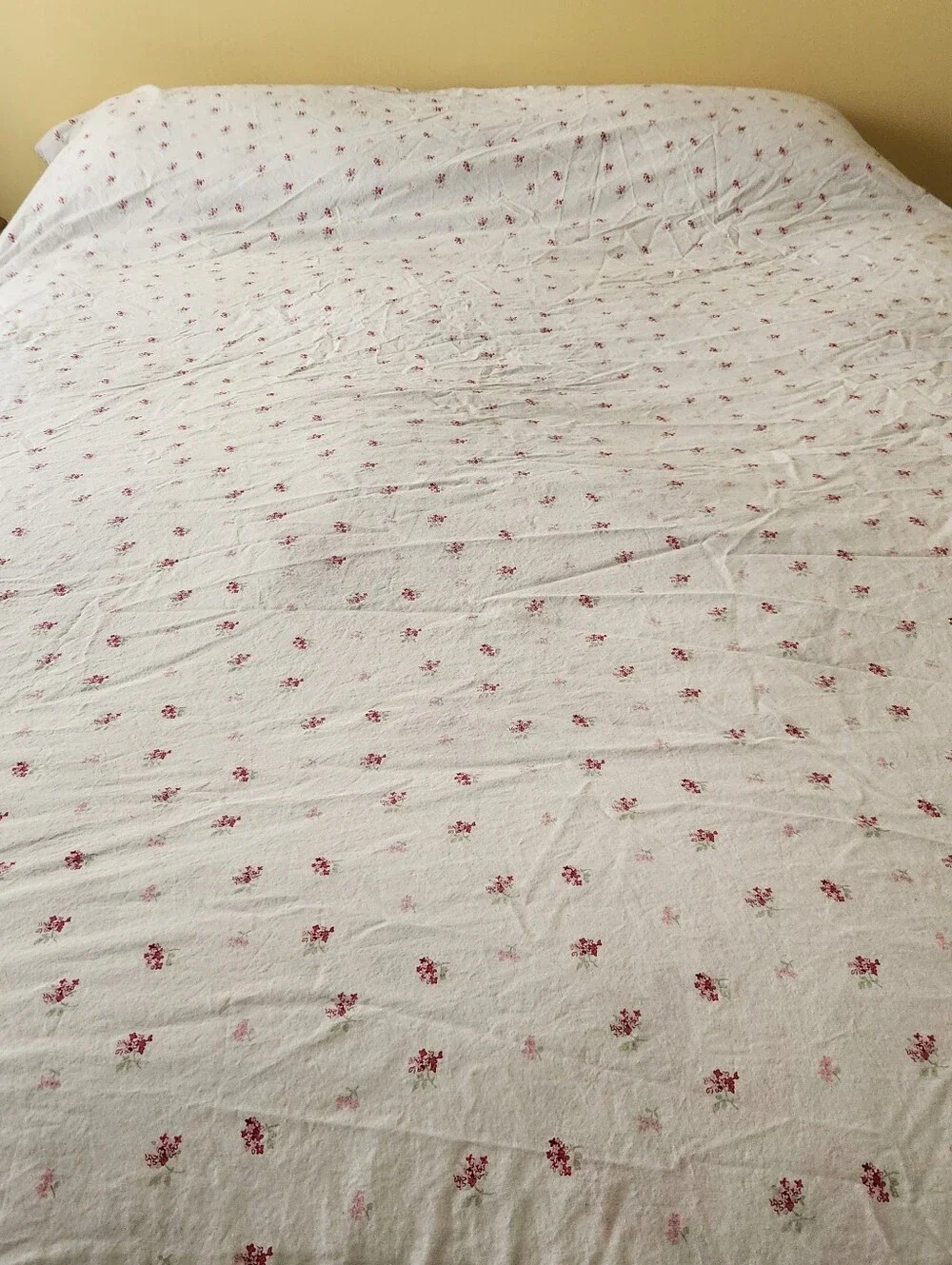 SIMPLY SHABBY CHIC Queen Duvet Cover Blush Beauty Pink Cotton Floral Bedding